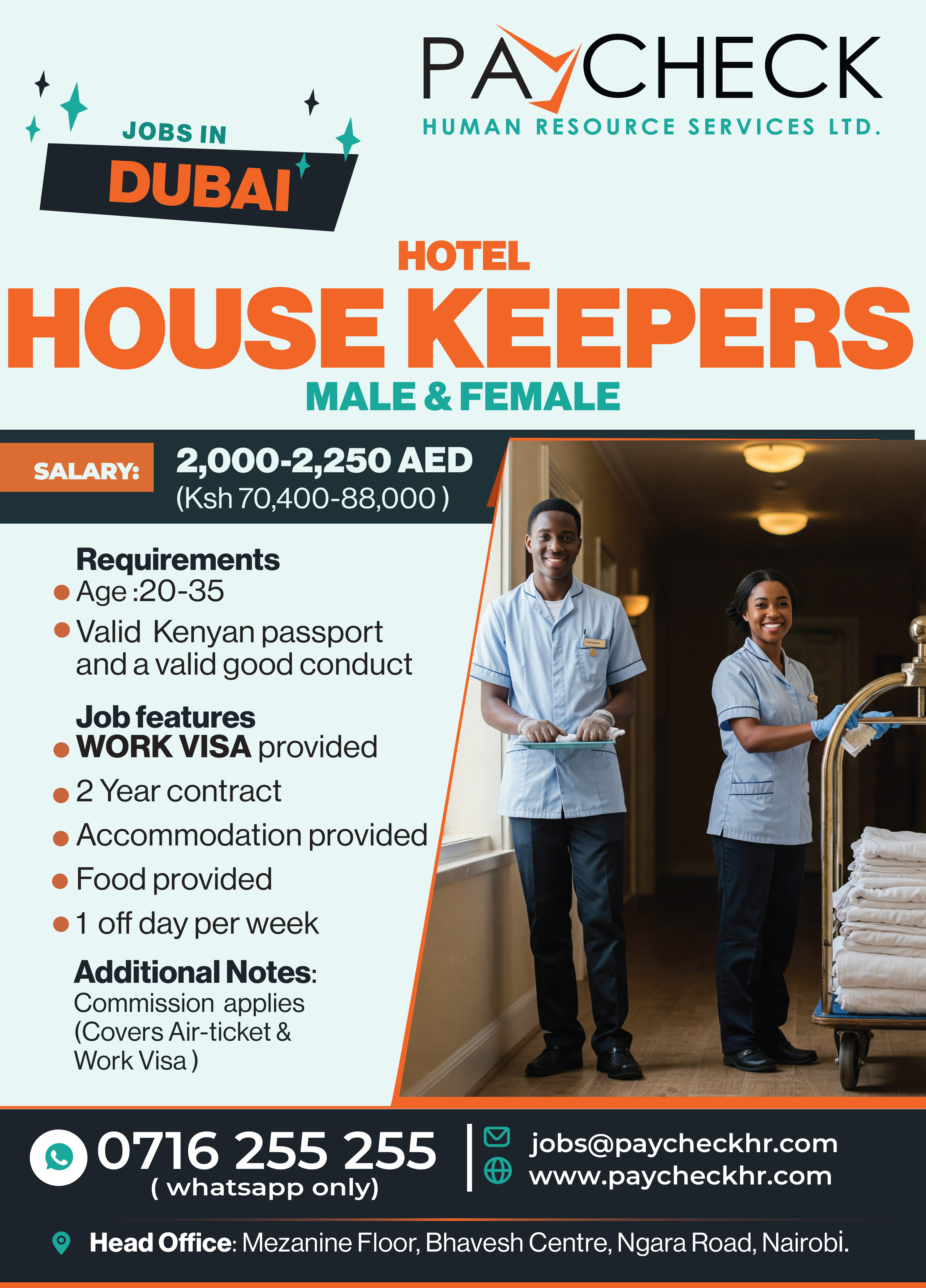 Pyacheckhr top recruitment agency in kenya offering bikers jobs in dubai